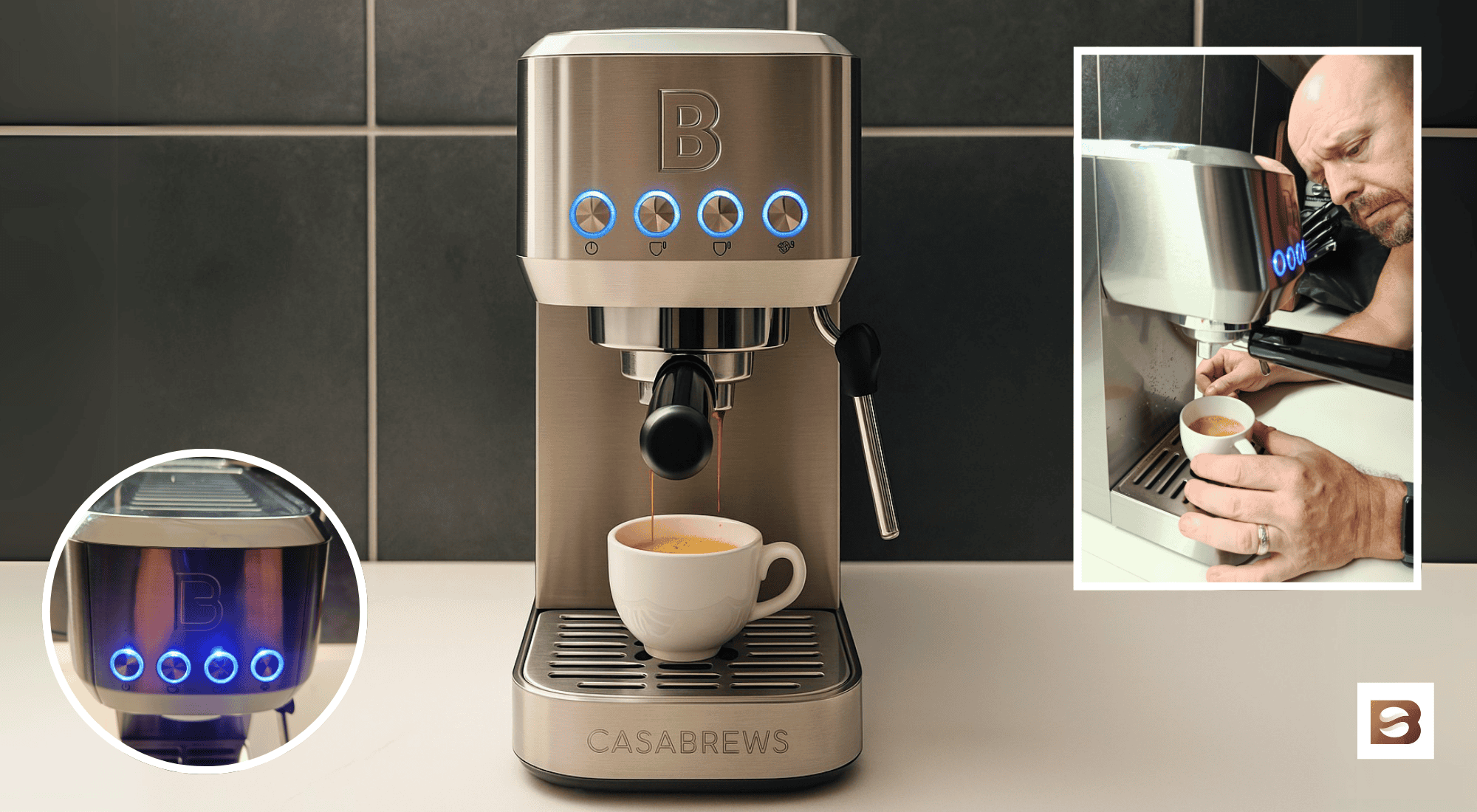 BeanGroundBlog's tweet card. Looking for a budget-friendly espresso machine that fits in a small kitchen? Read my hands-on review of the Casabrews 3700Essential to see if it’s worth your counter space.