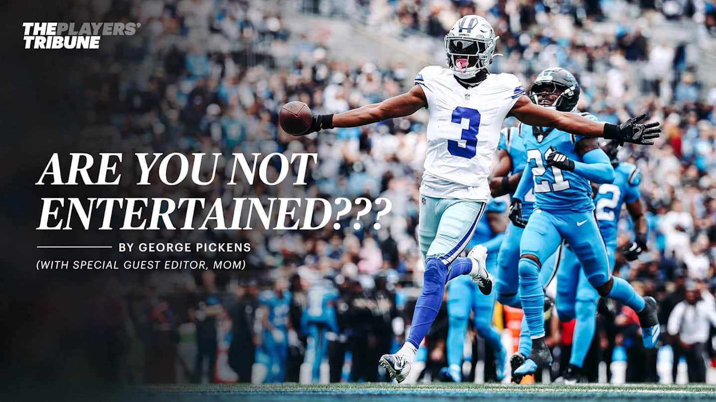 PlayersTribune's tweet card. I was born for Showtime, bro.