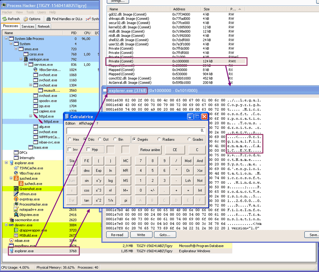 AdliceSoftware's tweet card. RunPE is a trick used by some malware to hide code into a legit process. Learn how it works, and to detect with this step by step tutorial.