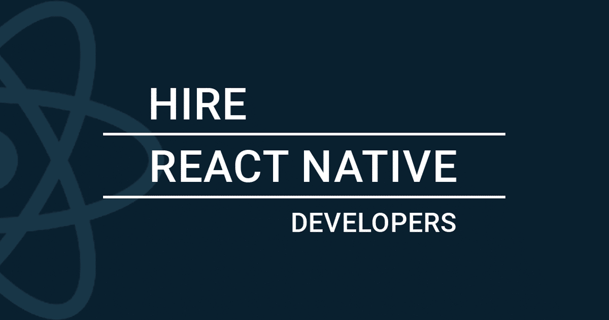 AppDevGuider's tweet card. Hire React Native App developers from us to build a cross-platform app that is packed with features. Let's build your next mobile app.