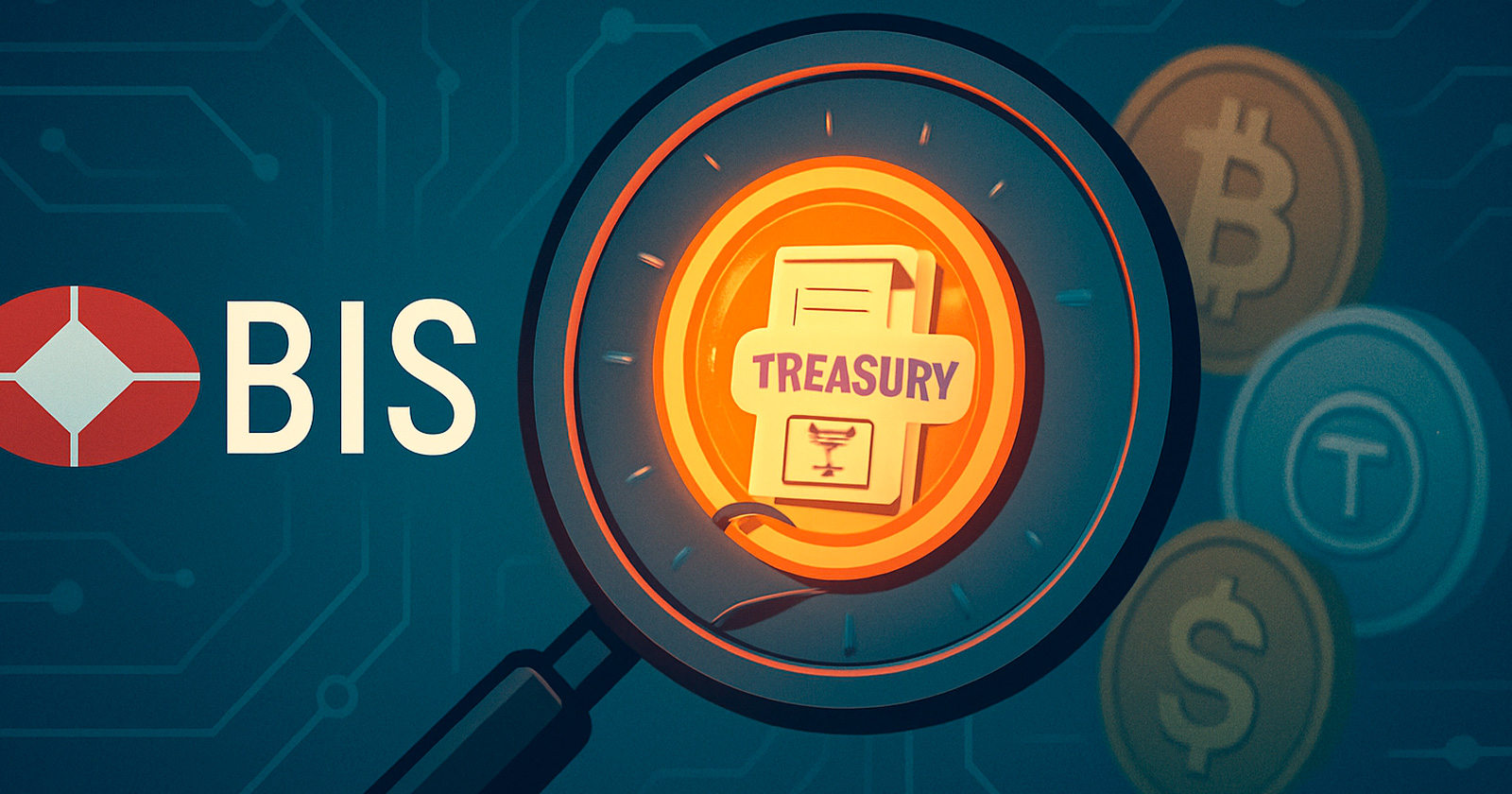 criptofacil's tweet card. BIS alerta que tokens RWA lastreados em títulos do Tesouro podem gerar nova crise de liquidez no mercado cripto.