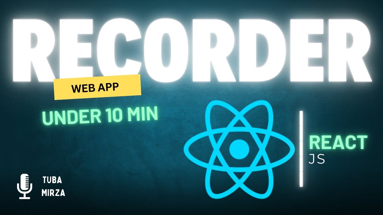recoding_io's tweet card. React JS for Beginners: Build a Recording Web App from Scratch