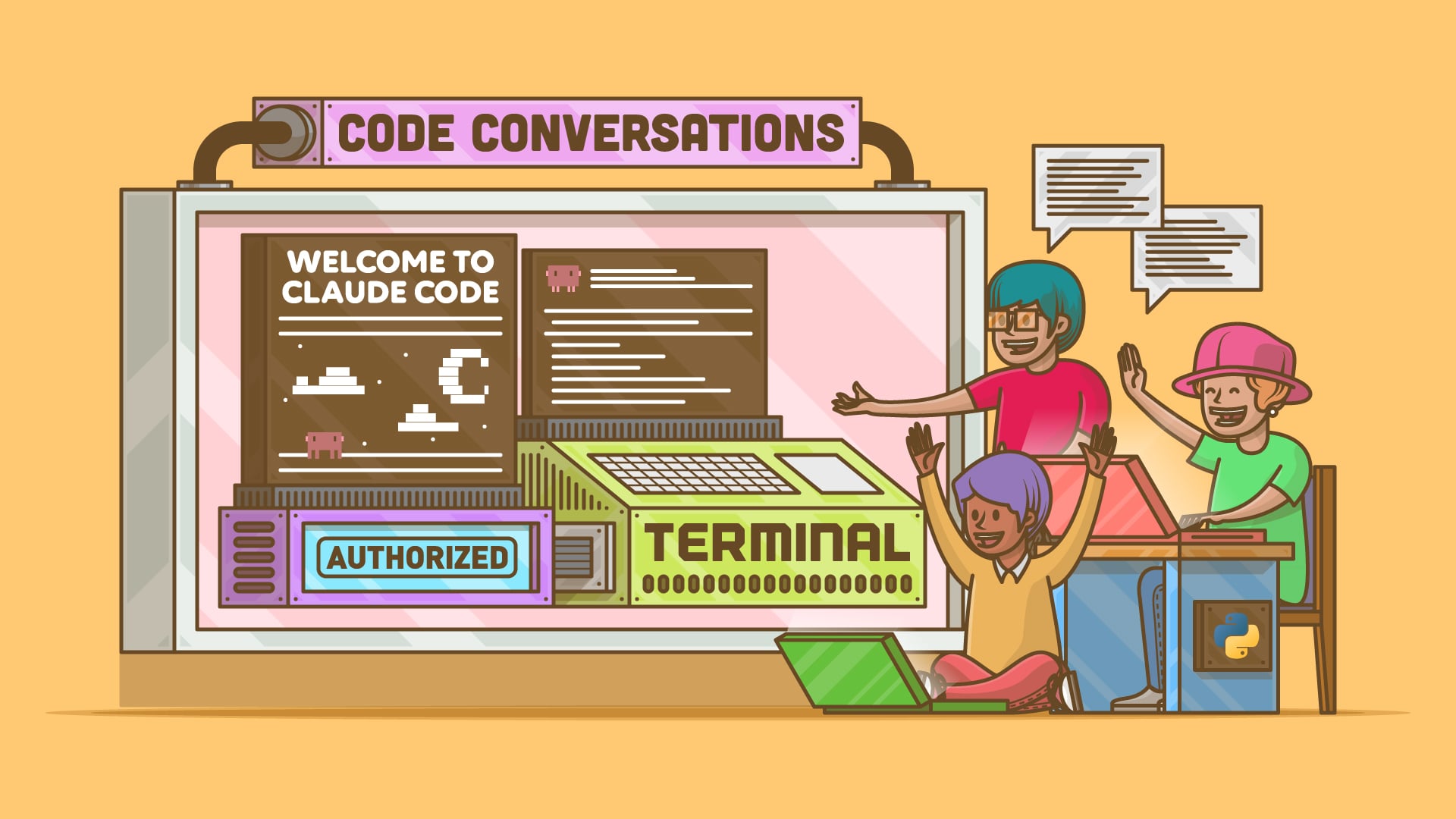 pycoders's tweet card. Learn to set up and use Claude Code for Python projects: install, run commands, and integrate with Git.