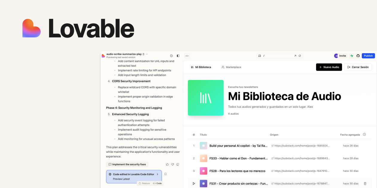 nibecs's tweet card. Domina la IA para crear productos digitales sin programar. En 4 semanas intensivas, aprende a construir prototipos, apps y agentes con herramientas de IA.