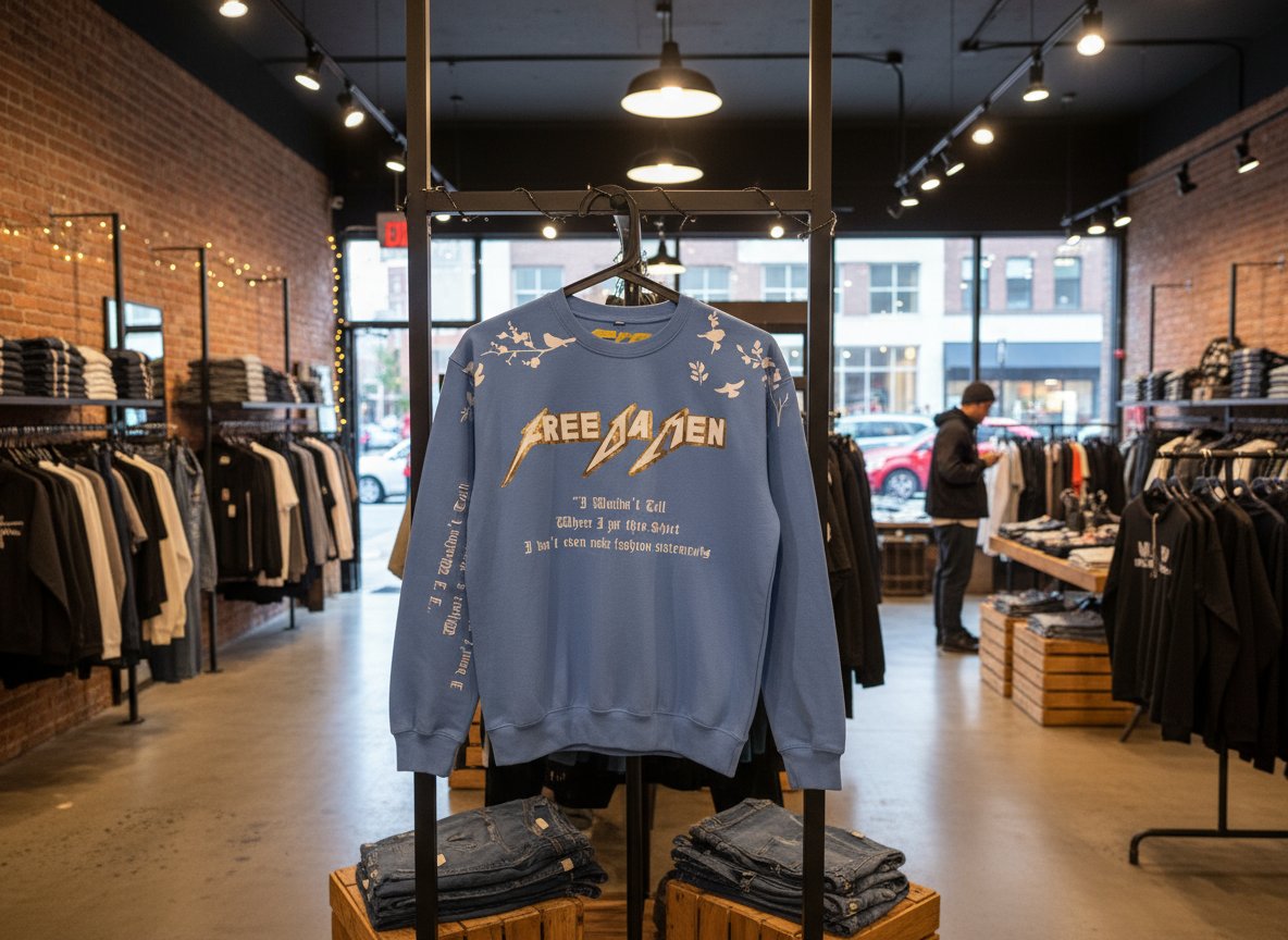 TexSaygo's tweet card. Free Da Men clothing.. A portion of proceeds helps connect incarcerated Adults with their children.