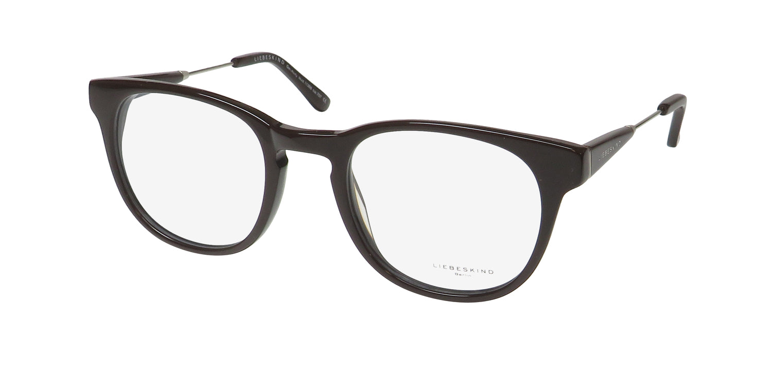 ModaFrames's tweet card. Discover these womens Liebeskind Berlin 11006 eyeglasses. These plastic frames feature an oval shape and full-rim design. MSRP is $370.00.