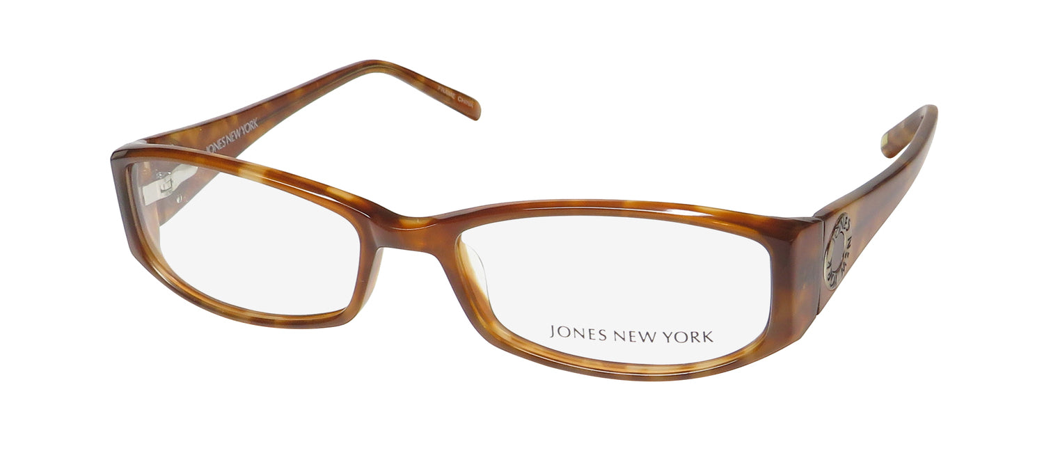 ModaFrames's tweet card. Discover these womens Jones New York J733 eyeglasses. These plastic frames feature a cat eye shape and full-rim design. MSRP is $185.00.