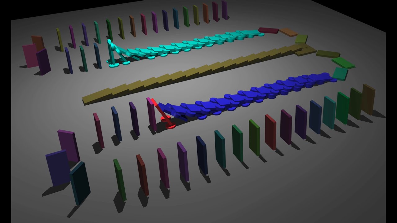 yuvaltassa's tweet card. Sleeping islands in MuJoCo