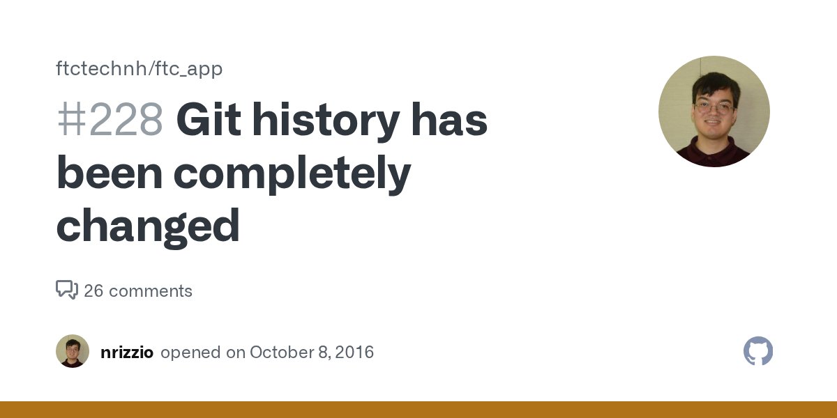 openftc's tweet card. e5b4377's commit message is very scary: removed the PDF from the doc/tutorial ... In an effort to save space and reduce download time, the older (and outdated) tutorial documents (FTCTraining_M...