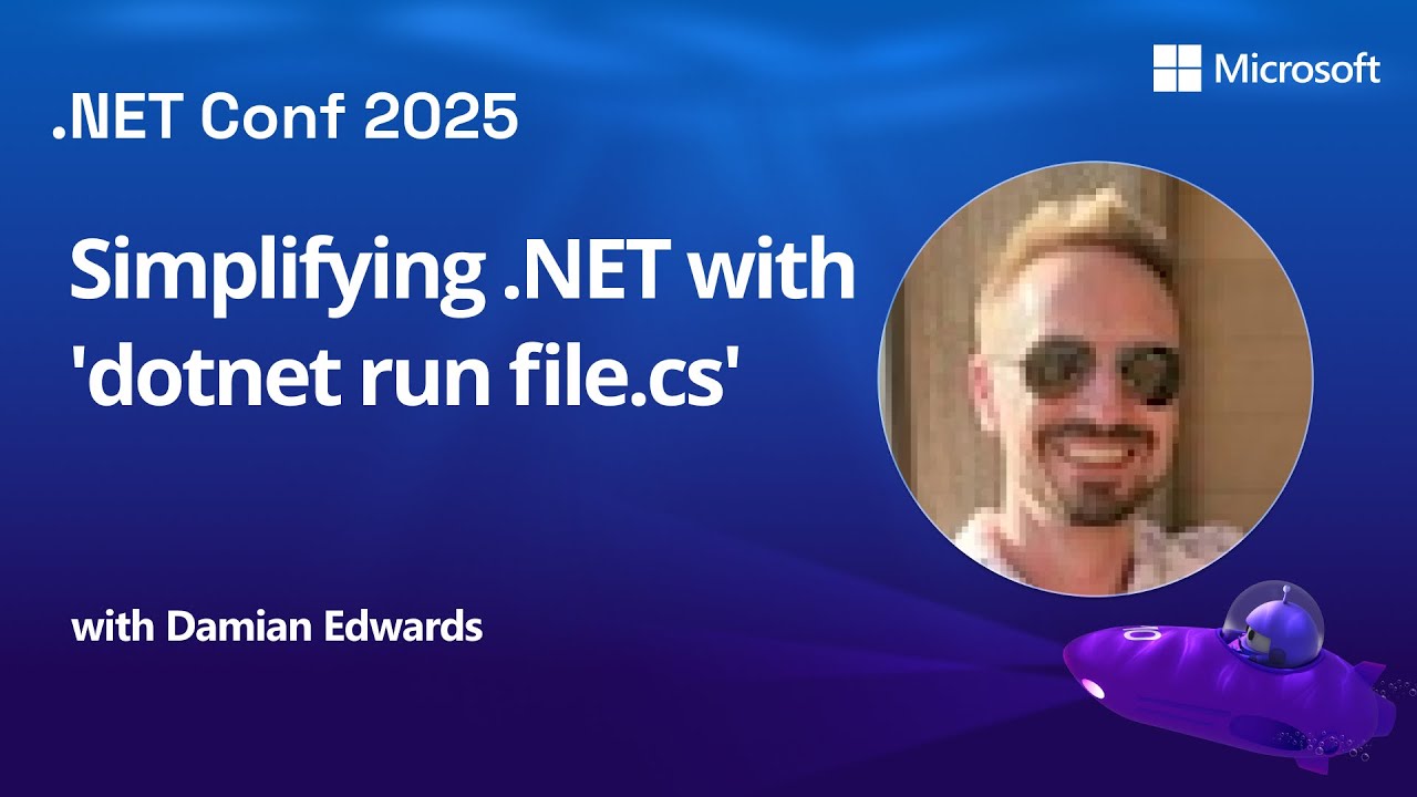 Tore_Aurstad's tweet card. Simplifying .NET with 'dotnet run file.cs'