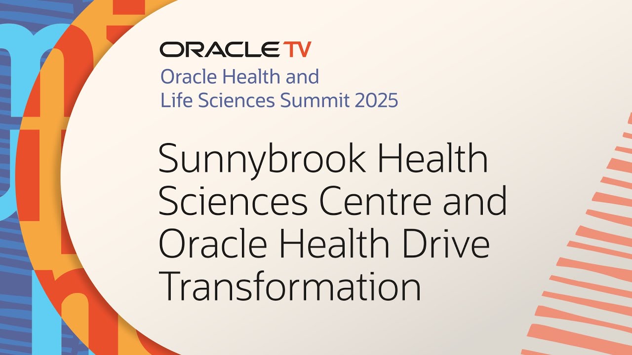 OracleHealth's tweet card. Sunnybrook Health Sciences Centre Modernizes Care: Oracle TV Oracle...