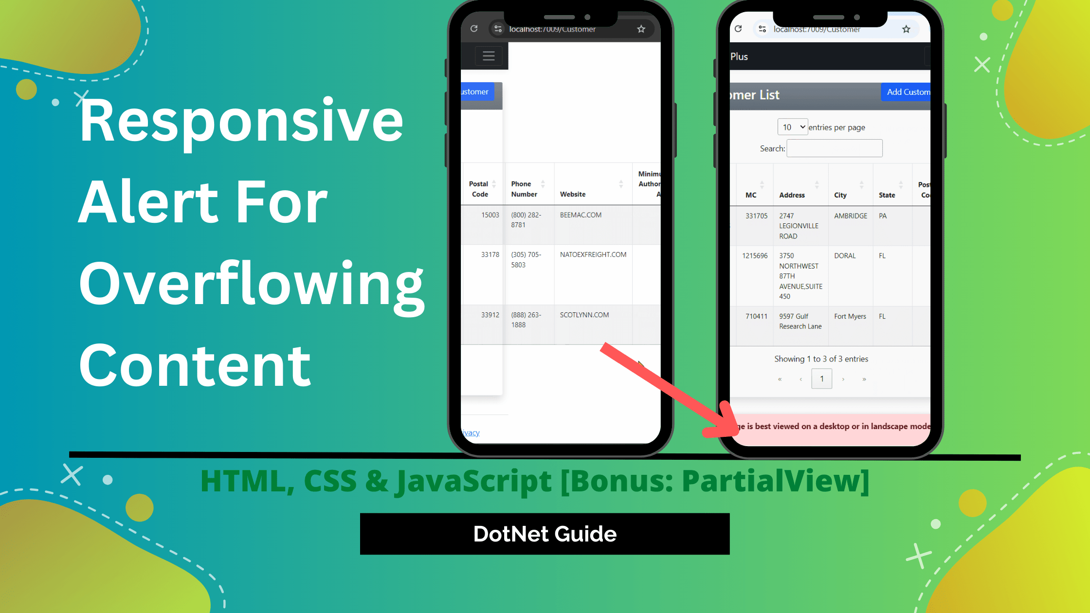 PRsBlog's tweet card. Hello Everyone! In this article, we will work towards showing a responsive alert which will tell user that this page is best viewed in Desktop or Landscape