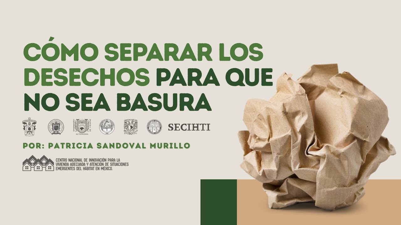 CNI_Vivienda's tweet card. Cómo separar los desechos para que no sean basura- Patricia Sandoval