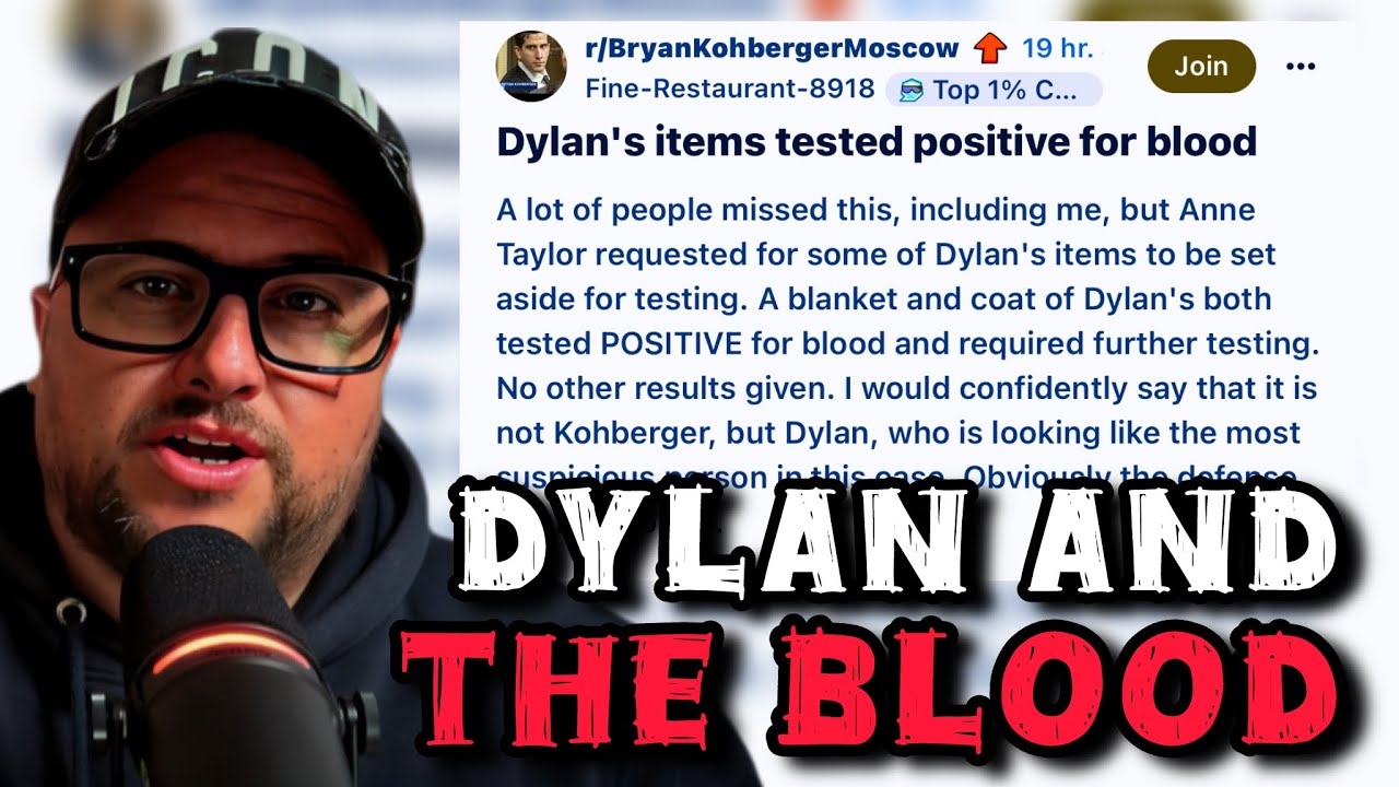 sleuthietruth's tweet card. Blood found on Dylan’s possessions #idaho4