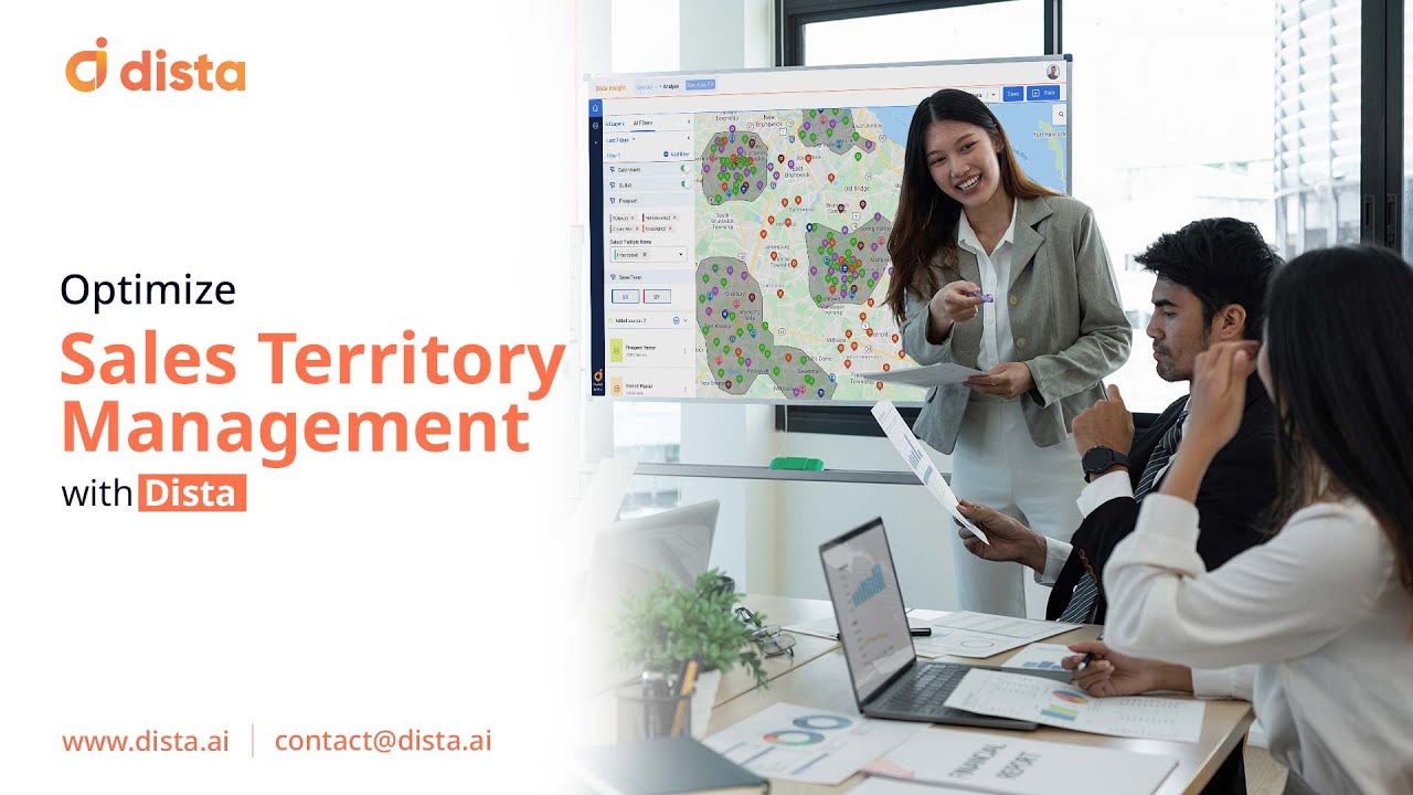 Dista_AI's tweet card. Optimize Sales Territory Management with Dista
