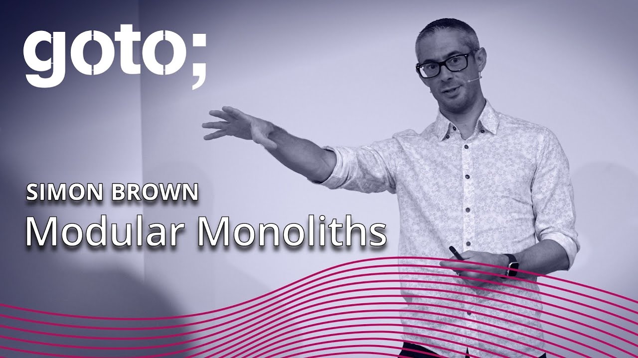 simonbrown's tweet card. Modular Monoliths • Simon Brown • GOTO 2018