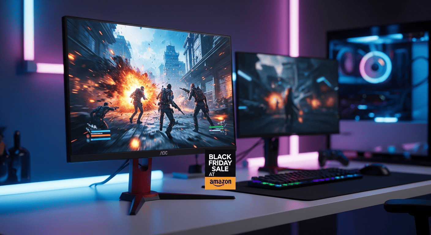 joaodpicoli's tweet card. Promoção do AOC Monitor Gamer G4 27 180Hz na Amazon. Veja recursos, vantagens, desvantagens e por que o modelo virou destaque na Black Friday.