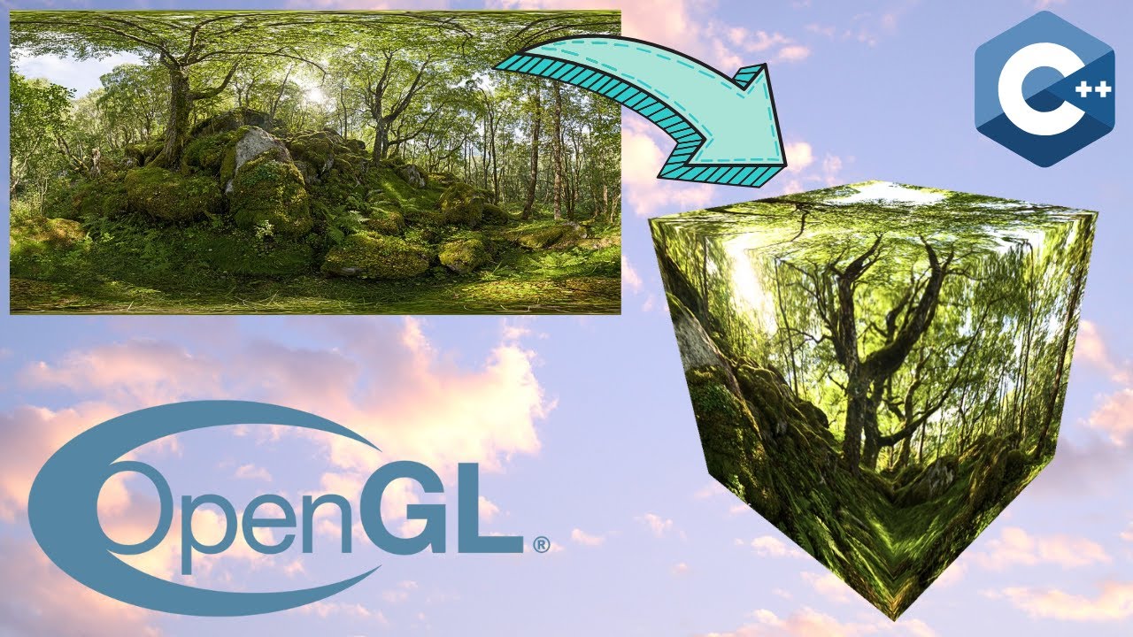 ogldev's tweet card. Create your own Cubemap // Intermediate OpenGL Series