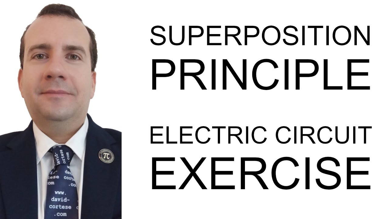 David_Cortese_'s tweet card. SUPERPOSITION PRINCIPLE - ELECTRIC CIRCUIT EXERCISE