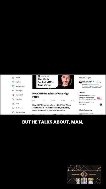 Ryanfspack's tweet card. XRP’s Secret Advantage Nobody Talks About 👀