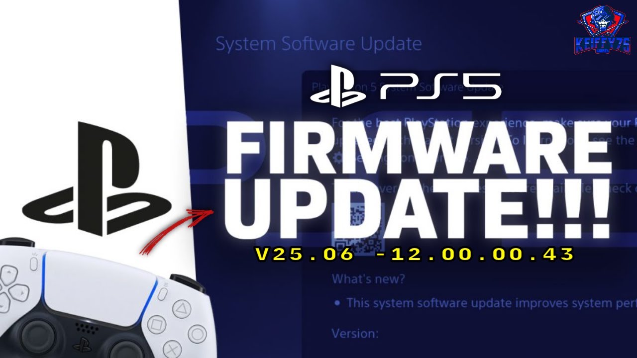 Keiffy75Games's tweet card. PS5/PS5 Pro NEW System Software Update (Version: 25.06 -12.00.00.43)