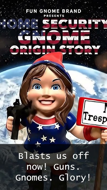 VindicatorJim's tweet card. Patriotic Gnome Guards Your Yard! #Shorts