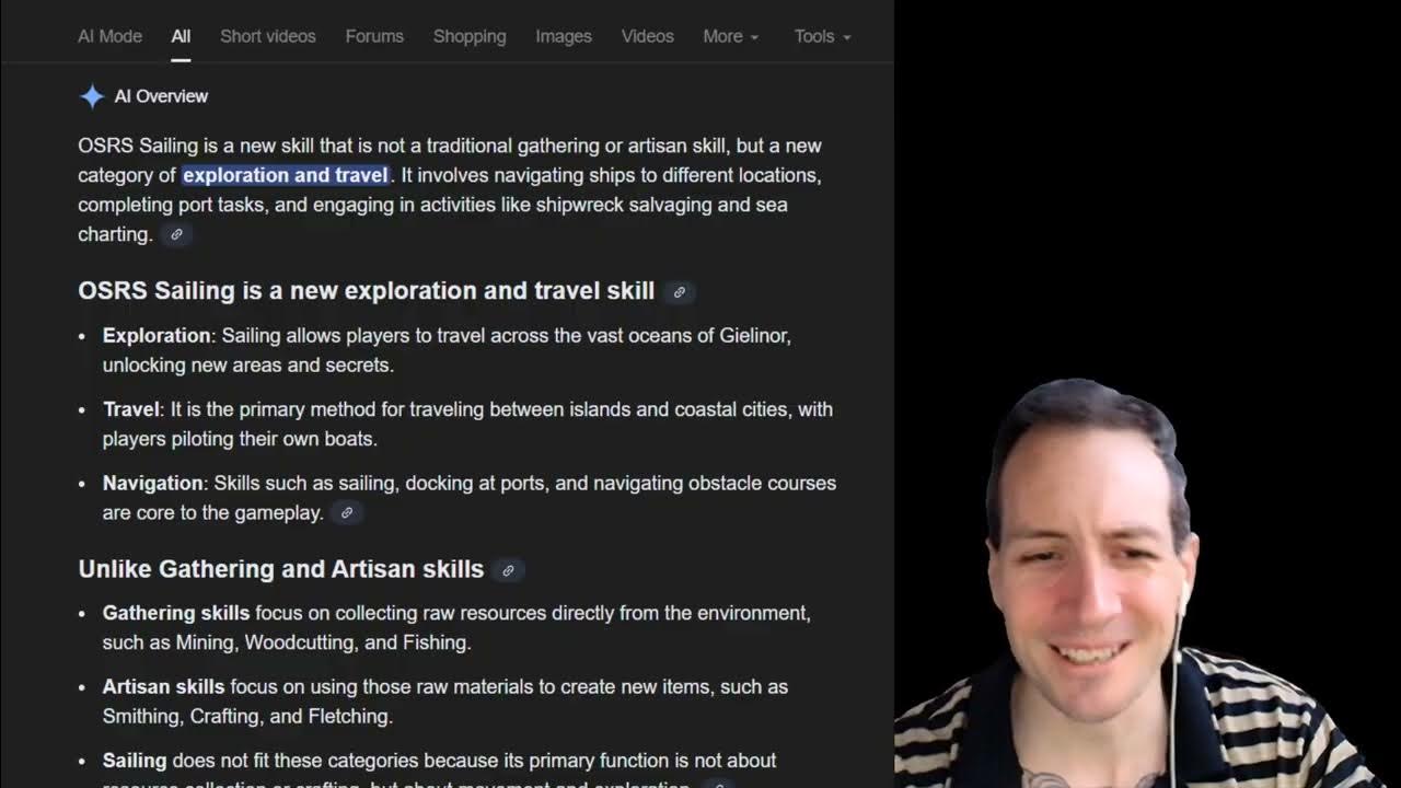 NightmareRH's tweet card. Is Sailing a New Sub Set Skill? Exploration and Travel