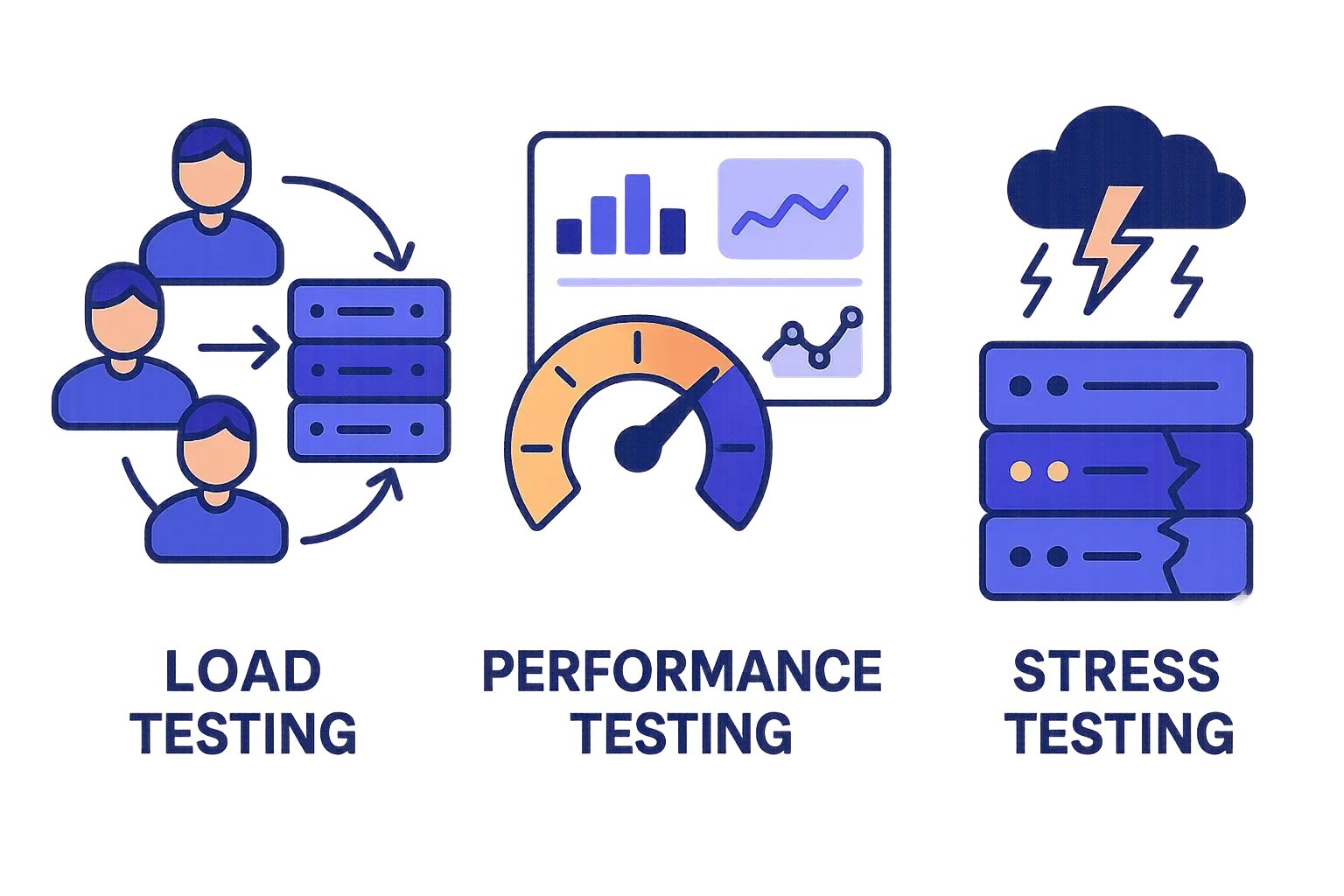 Keployio's tweet card. Understand performance vs load vs stress testing with real examples, comparison tables, and CI/CD workflows. Includes Keploy for automated test generation.