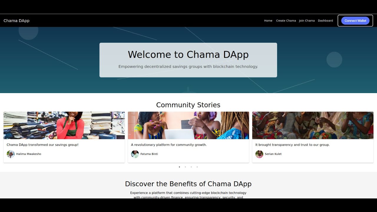 Gethsun1's tweet card. Chama Dapp Development Progress: Live Smart Contract