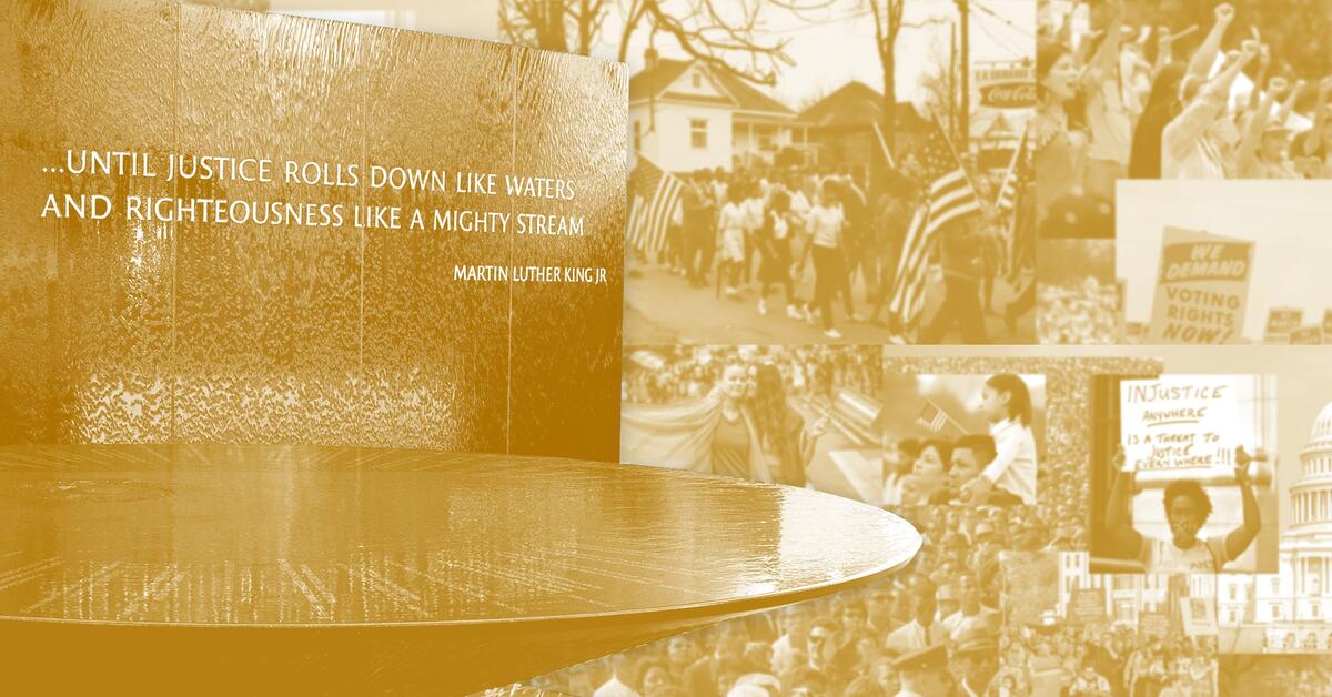 splcenter's tweet card. The connections between past and present intersecting movements in the Southern Poverty Law Center’s Civil Rights Memorial Center educate and inspire individuals to continue the fight for justice.
