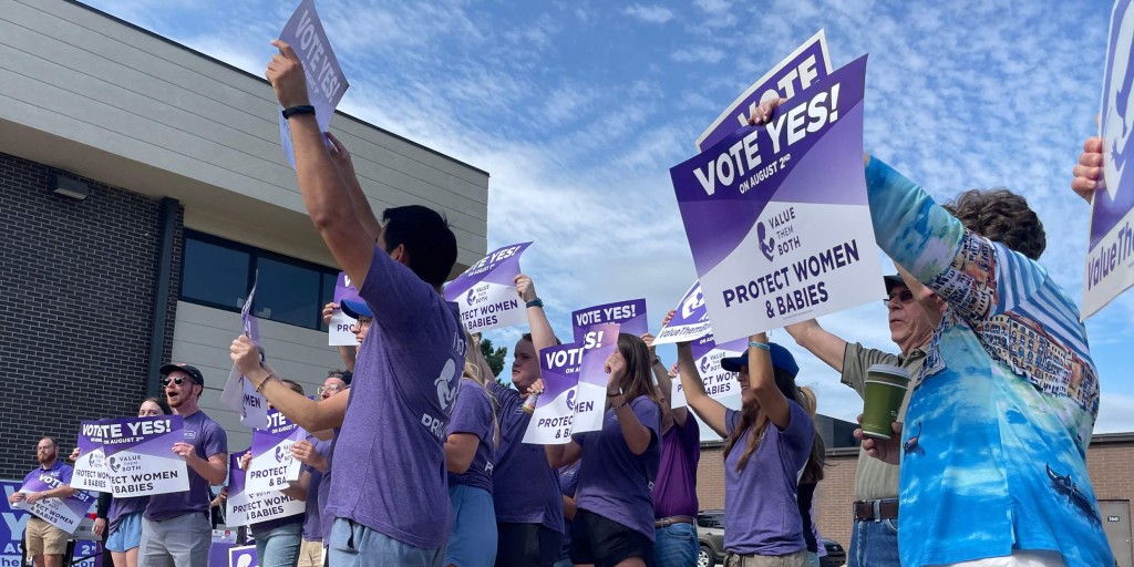 NBCNews's tweet card. The proposed amendment was the first time anywhere in the U.S. that voters cast ballots on abortion since the Supreme Court overturned Roe v. Wade in June.