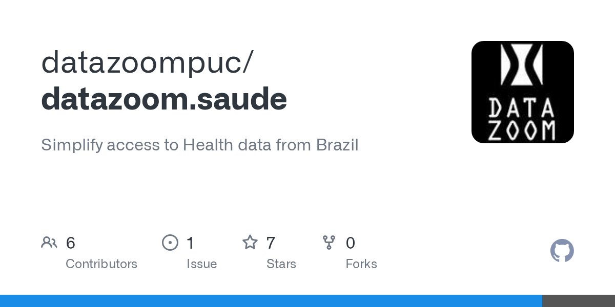 data_zoom's tweet card. Simplify access to Health data from Brazil. Contribute to datazoompuc/datazoom.saude development by creating an account on GitHub.
