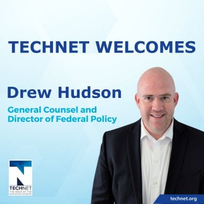 TechNetCentral's tweet card. TechNet Names Drew Hudson General Counsel and Director of Federal Policy – TechNet
