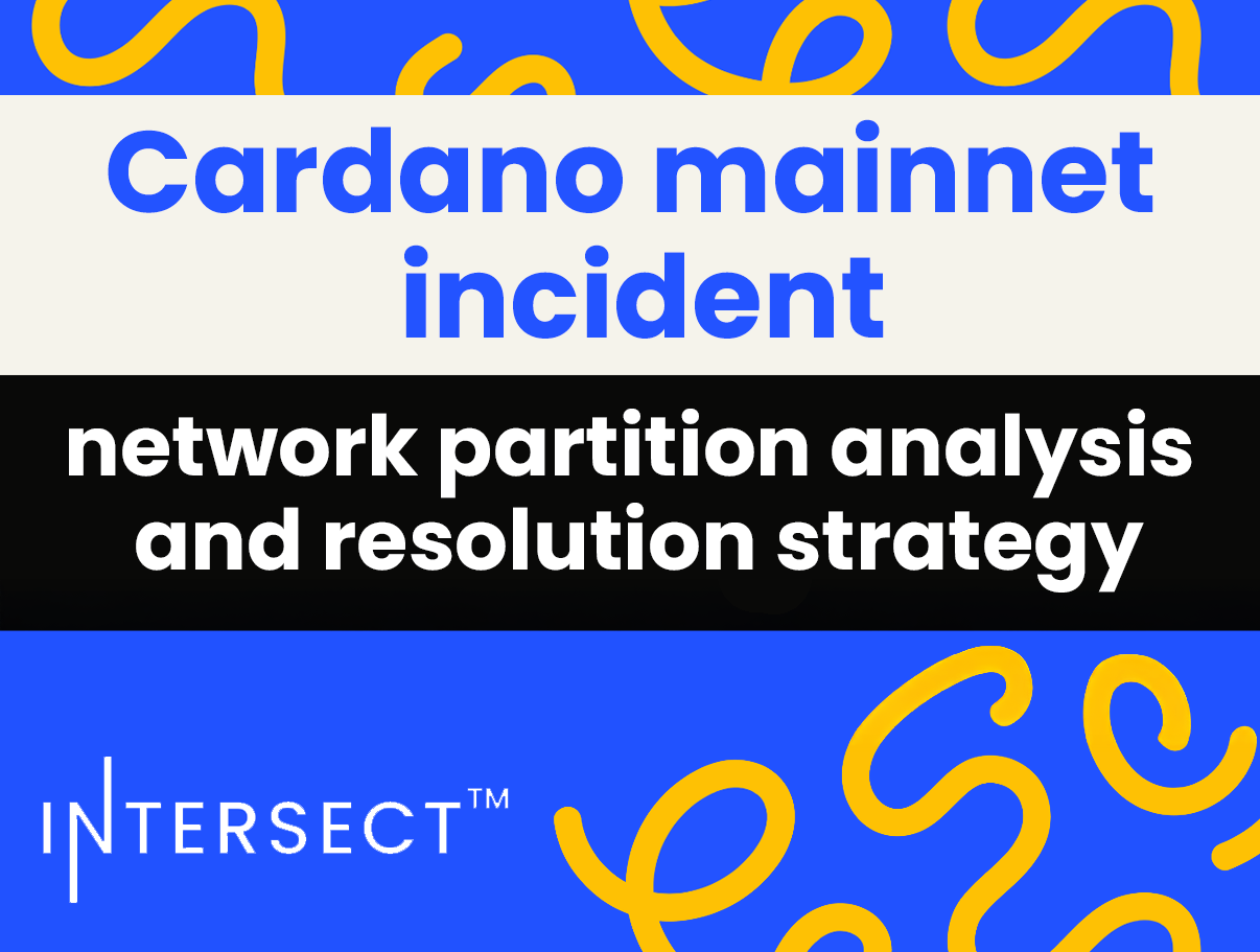 IntersectMBO's tweet card. Overview of the recent network partition event, technical root cause & the collaborative response by the Cardano ecosystem to restore full synchronization.