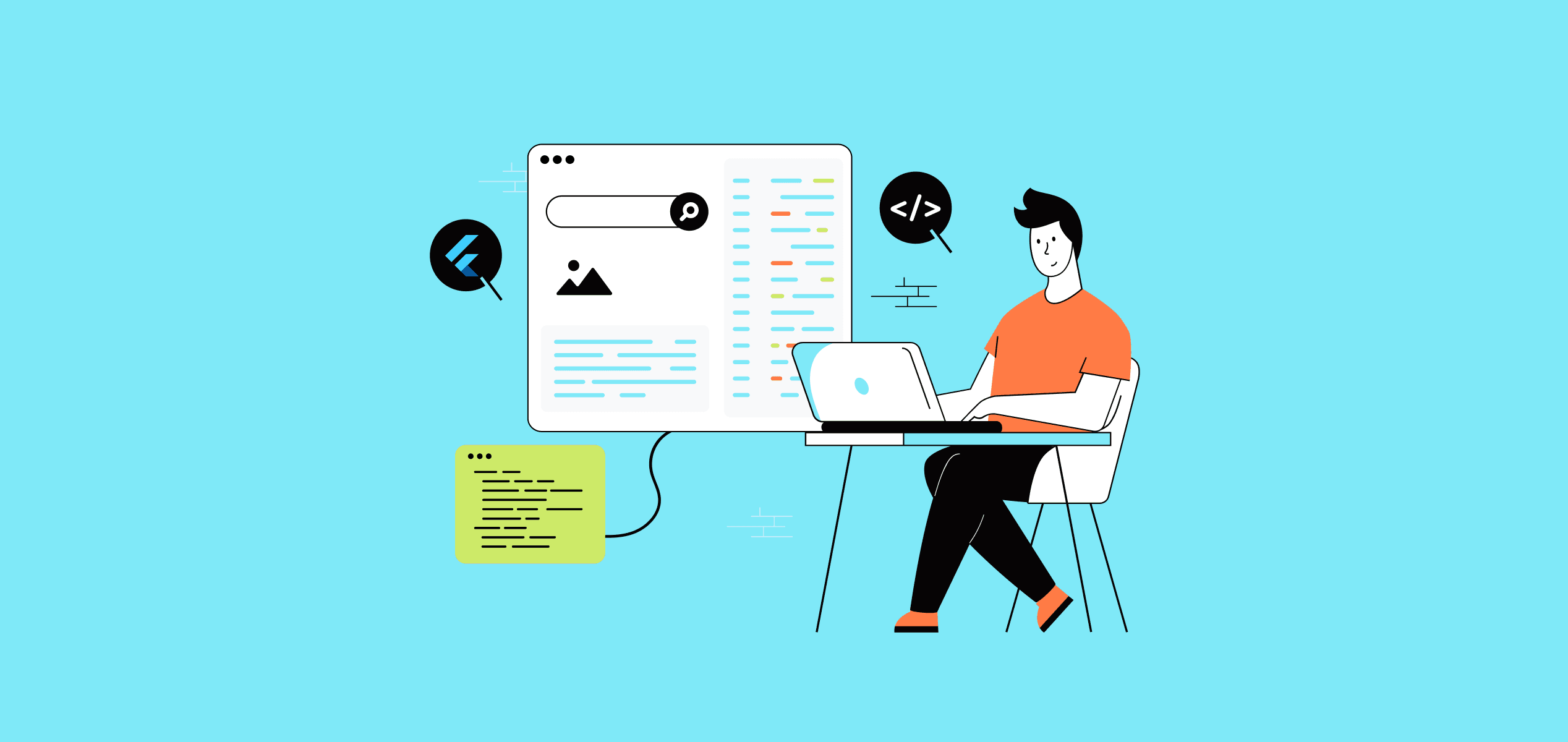 flutterdevindia's tweet card. Are you looking for an app that stands out? Hire a Flutter app developer today to build native mobile apps with Flutter that captivate users!