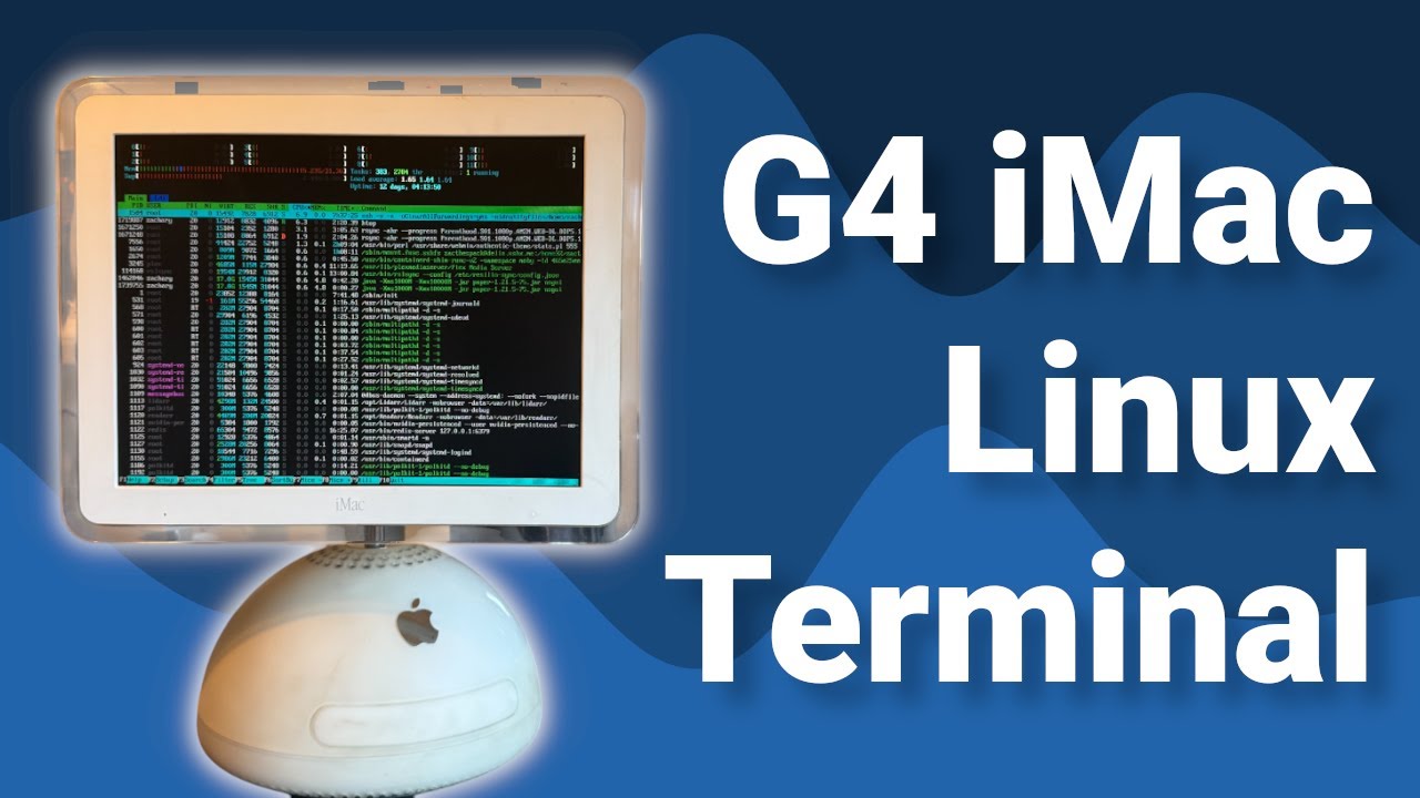 devwithzachary's tweet card. Turning an 800MHz G4 iMac into a Linux Terminal | Adélie Linux,...