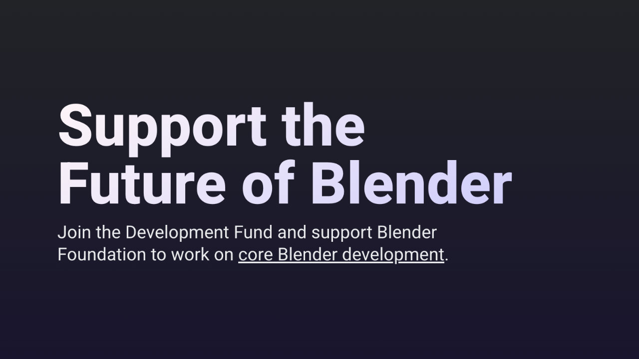 BluePixel2017's tweet card. Join the Development Fund and support Blender Foundation to work on core Blender development.