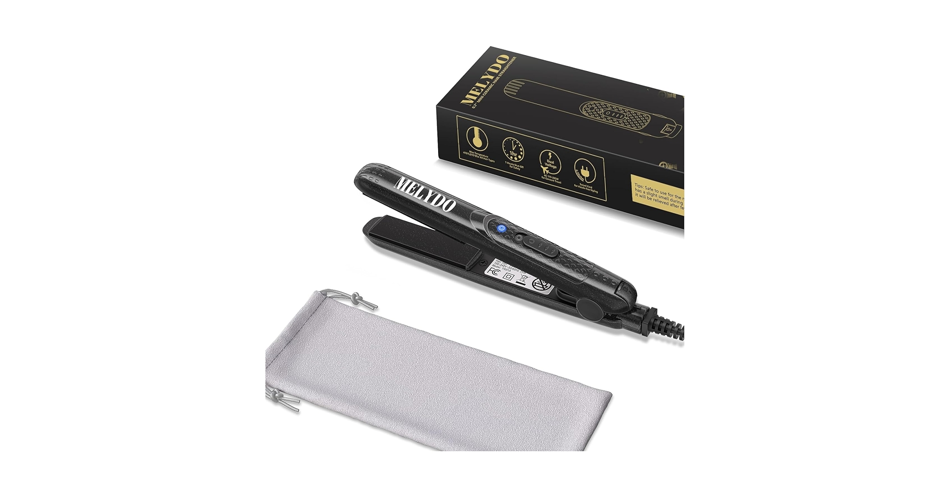 LinkhustleHQ's tweet card. Lightweight & Portable: The Plate size of mini hair straightener is 0.7 inches, the length of the body is 7 inches, and the weight is only 0.33lb. Its small size and lightweight makes it ideal for...