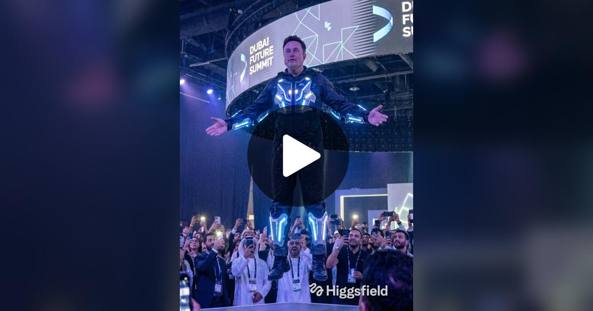 CindySigal50395's tweet card. 486 likes, 140 comments. “Elon’s All-New Anti-Gravity Suit Unveiled in Dubai — Co-Funded by the King! 🤯🚀👑✨ Dubai just witnessed the craziest tech reveal of the decade — Elon Musk’s Anti-Gravity...