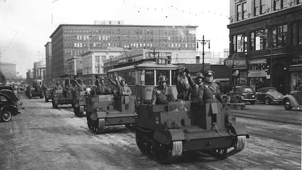 davebbbaxter's tweet card. On a cold February day more than 80 years ago, Winnipeggers got a chilling glimpse of what the city would look and feel like if the Nazis won the Second World War.