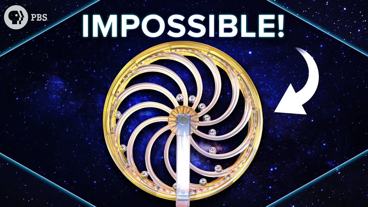 PBSSpaceTime's tweet card. The Impossibility of Perpetual Motion Machines