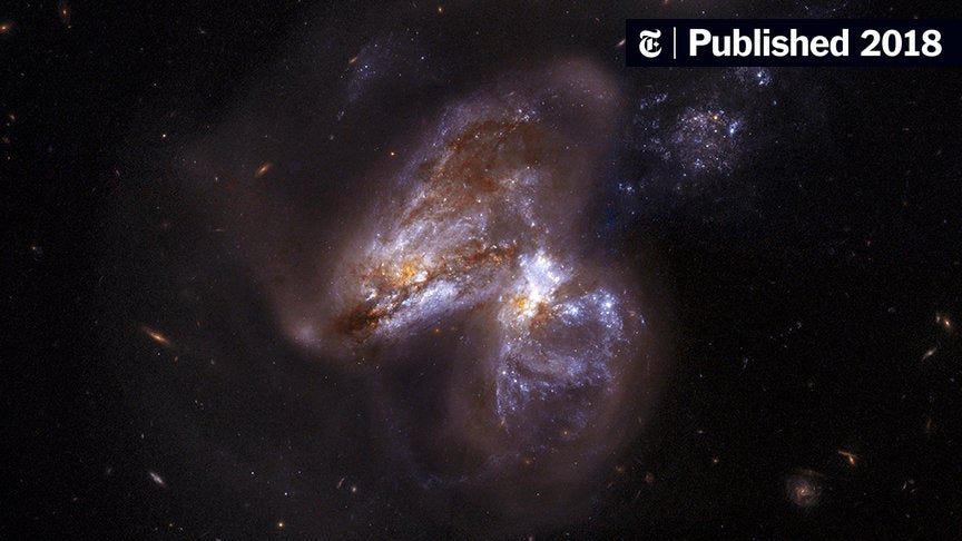 NYTScience's tweet card. Astronomers thought they saw an exploding star, but in fact it was a star having its guts ripped out by a black hole.