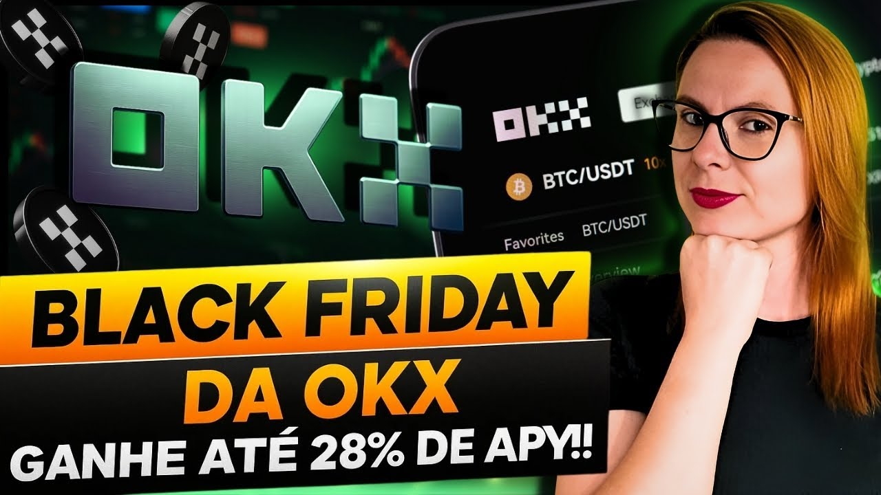 ZyraCriptonica's tweet card. BLACK FRIDAY CRIPTO: OKX SURPREENDE com 28% APY automático! Veja...
