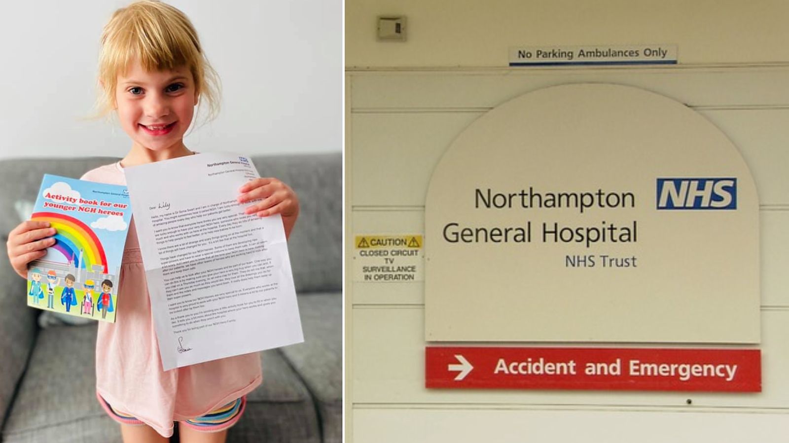 frommetoyou01's tweet card. The children of staff at Northampton General Hospital have been thanked for the sacrifices they have made during the coronavirus crisis. | ITV News Anglia