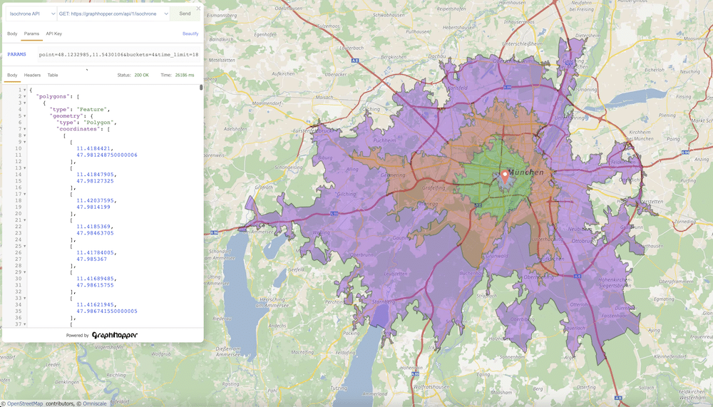graphhopper's tweet card. Here is a little preview of our latest development, our API Explorer. It’s not just an ordinary tool to examine API requests & responses in a JSON editor. Our API Explorer comes with a unique feature...