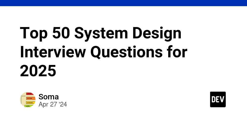 prod42net's tweet card. These are 50 easy to hard System design interview questions for 2025