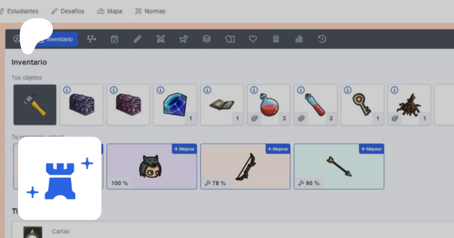 FantasyClassApp's tweet card. Herramienta para gamificar y crear nuevas aventuras en el aula