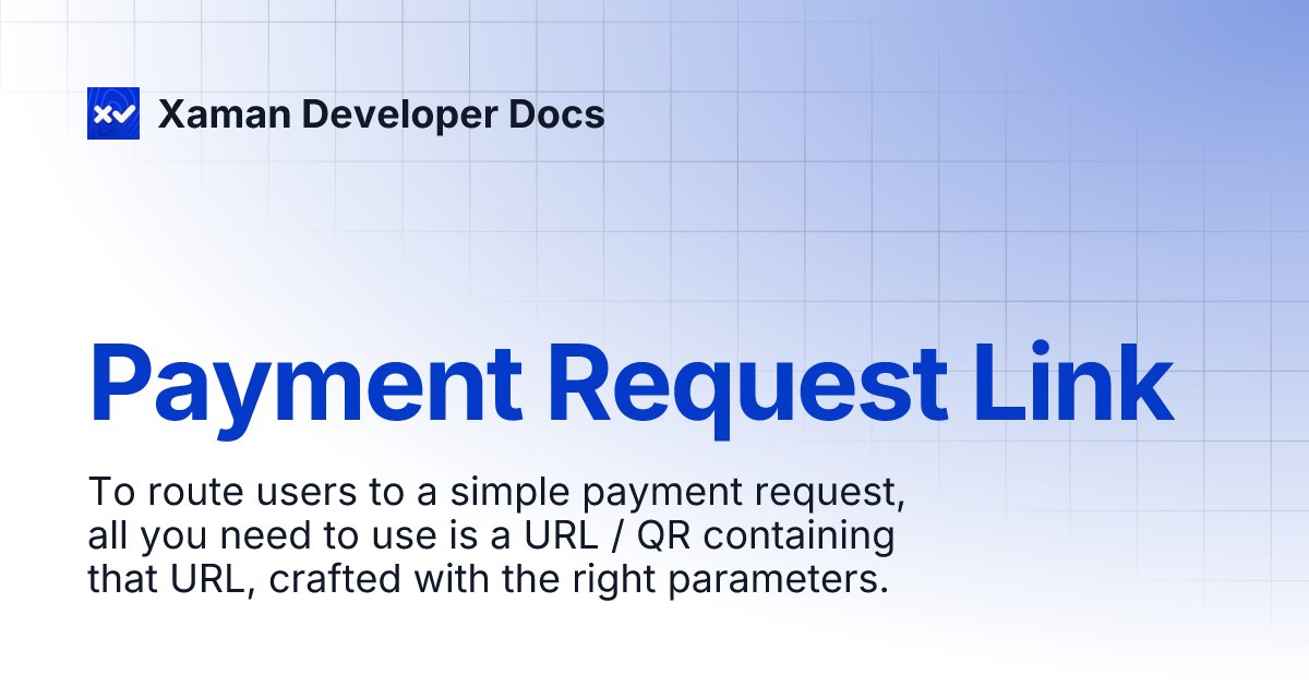 XamanWallet's tweet card. To route users to a simple payment request, all you need to use is a URL / QR containing that URL, crafted with the right parameters.