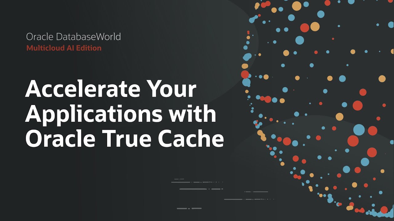 OracleExadata's tweet card. Application Acceleration with Oracle True Cache: Oracle DatabaseWorld...