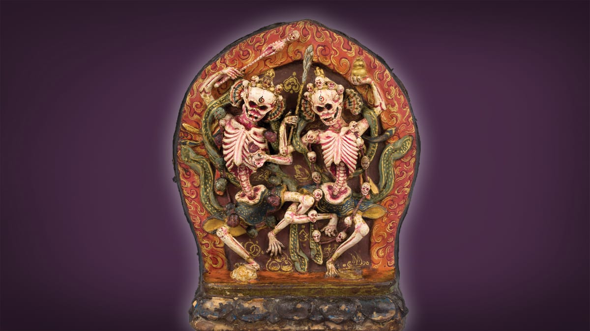 Bridge_Projects's tweet card. Tibetan Buddhist and Christian works of art made across 12 centuries explore death, the afterlife, and the desire to continue to exist. On view in NYC.